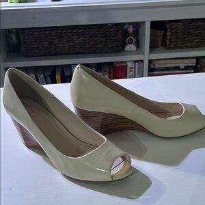 Cole Haan Sadie Open Toe Wedge Size 8.5